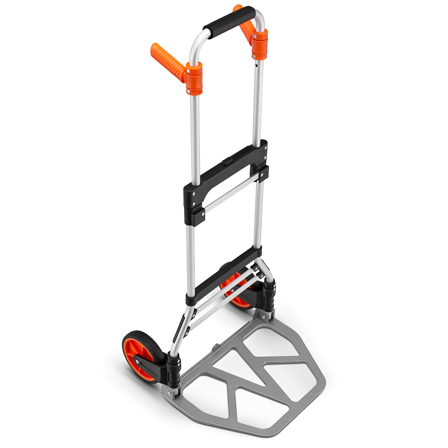 Wózek ręczny transportowy aluminiowy młynarka HIGHER składana płaska 120 kg — 2