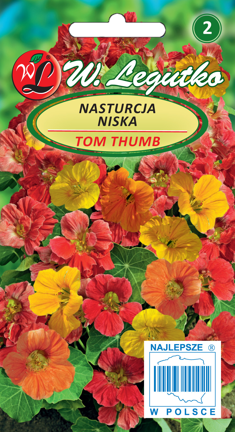Nasiona Nasturcja niska Tom Thumb mieszanka, 5g