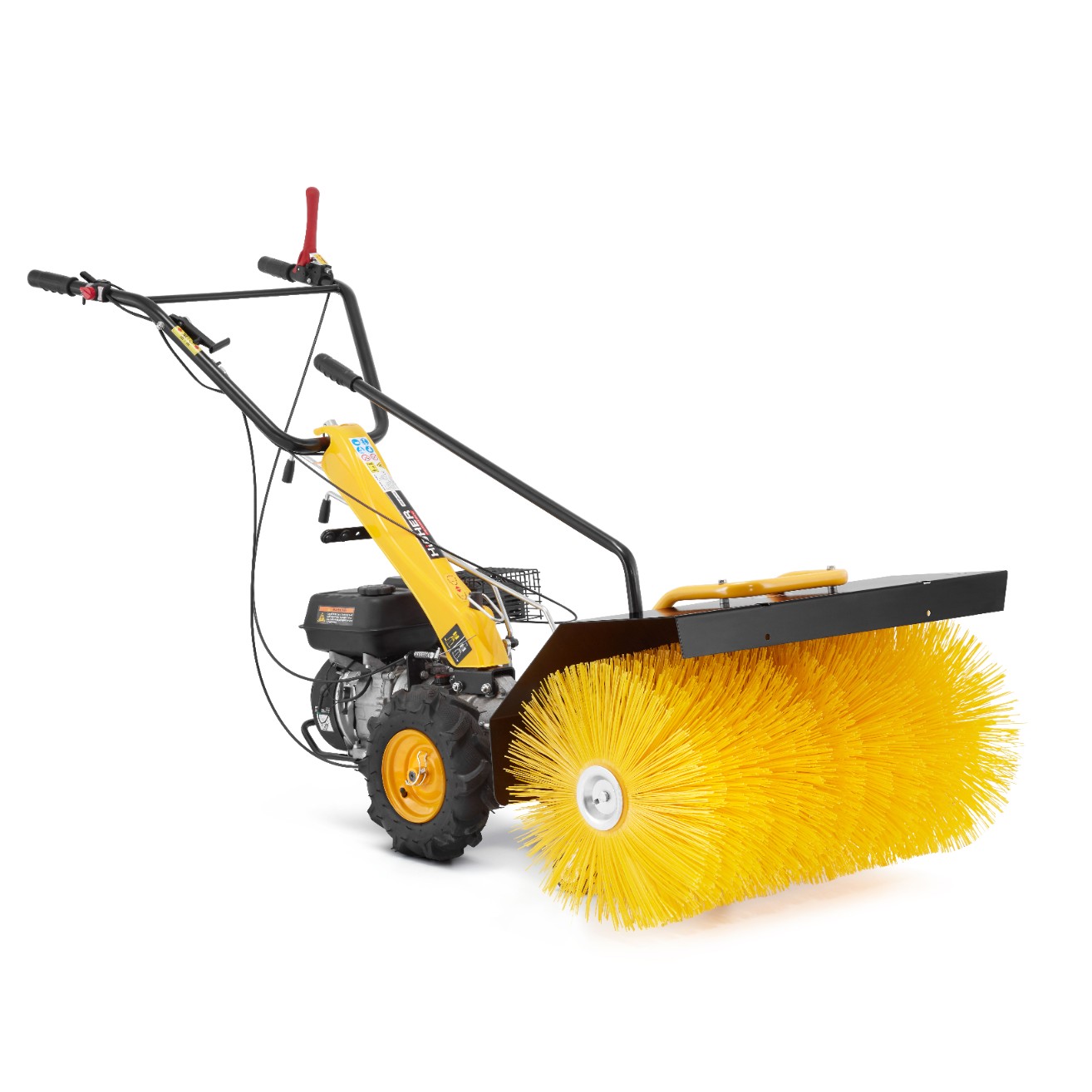 Zamiatarka odśnieżarka spalinowa traktorek z napędem dzik HIGHER 6,5 KM Loncin 196cc — 7