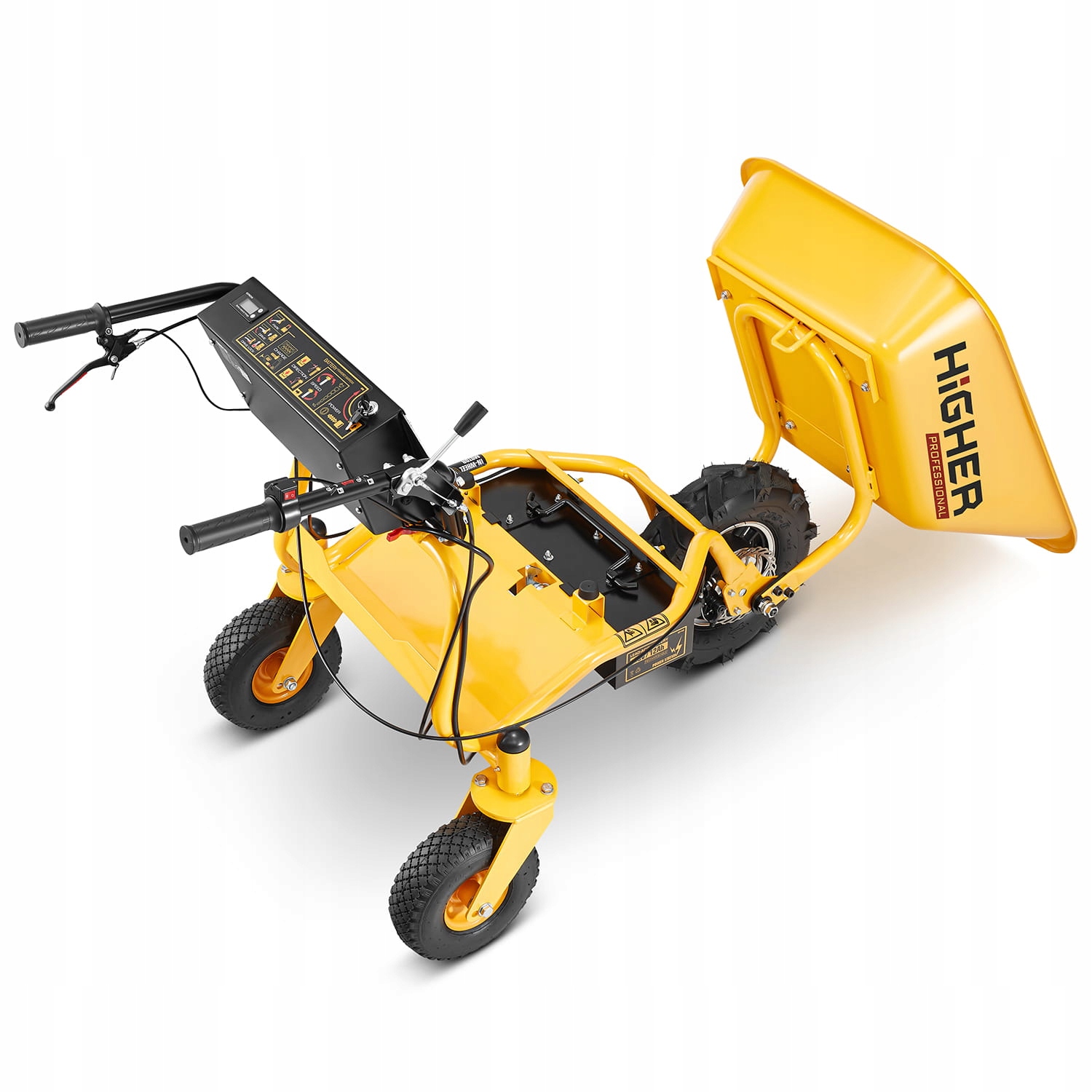 Taczka ogrodowa elektryczna budowlana wozidło HIGHER 500W 150kg 120L 48V — 6