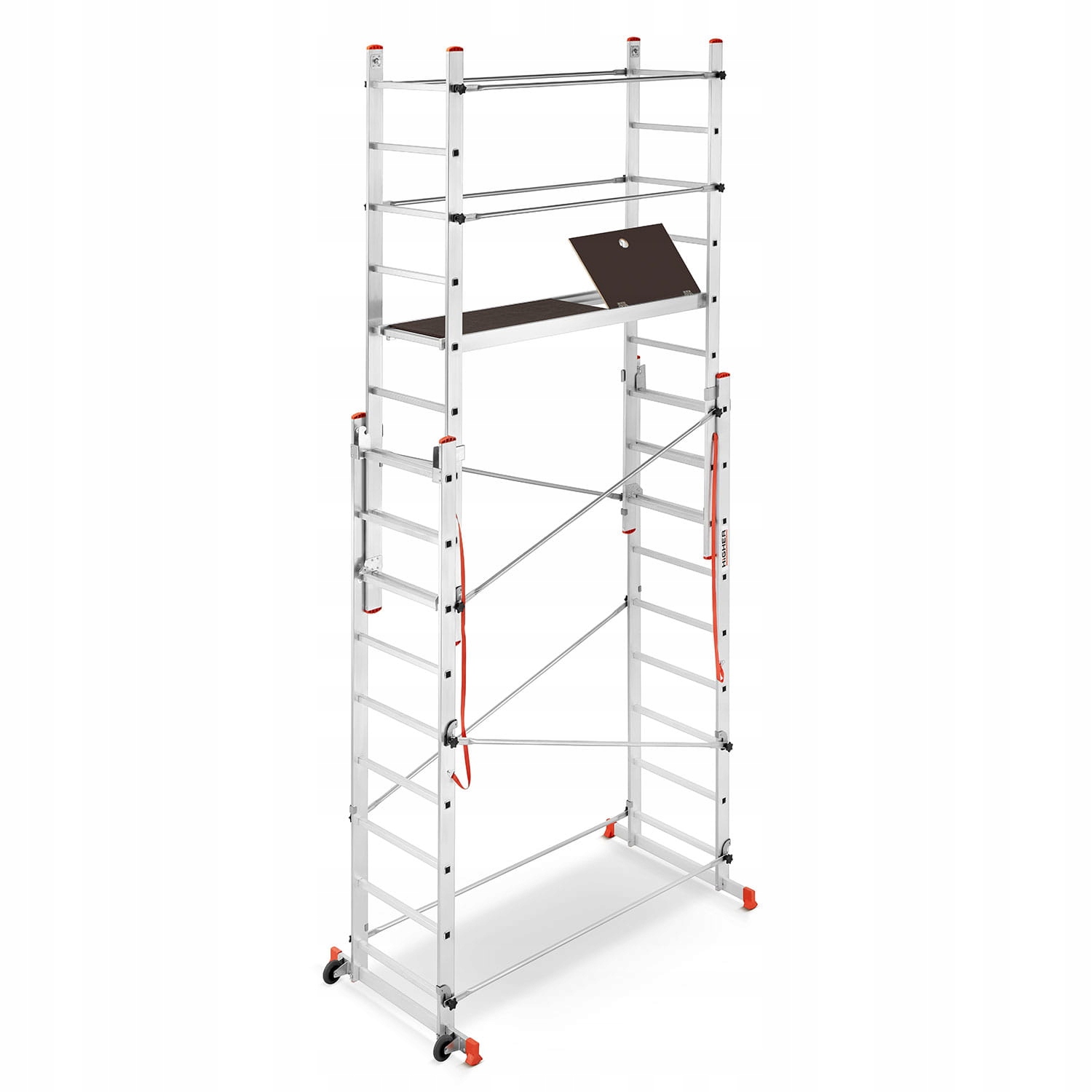 Rusztowanie aluminiowe wielofunkcyjne jezdne składane HIGHER Velly 2x7 — 3