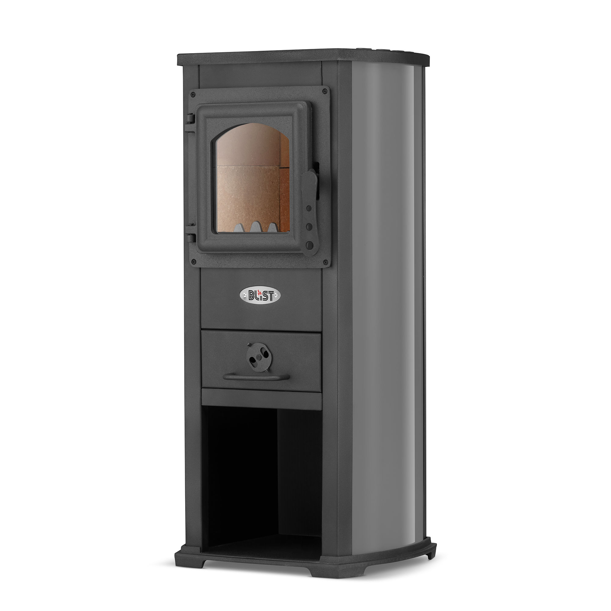 Piec żeliwny koza kominek BLIST EKONOMIK / BERNA LUX 5,3 kW ANTRACYT