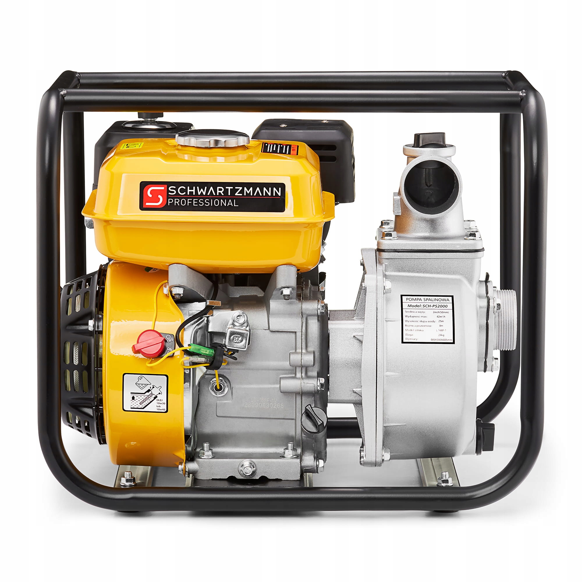 Pompa wody spalinowa motopompa SCHWARTZMANN SCH-PS2000 2 cale 42m3/h 6,5KM — 2