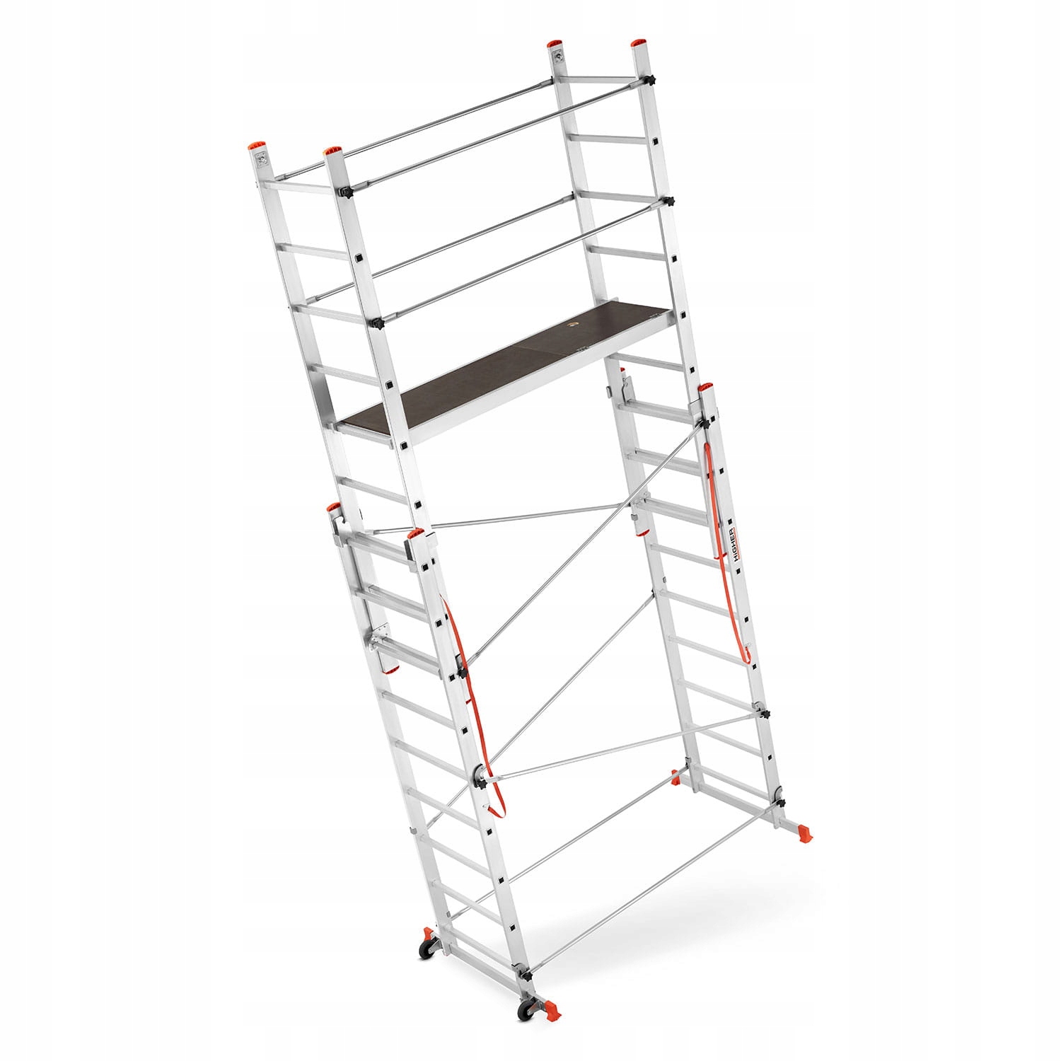 Rusztowanie aluminiowe wielofunkcyjne jezdne składane HIGHER Velly 2x7 — 12