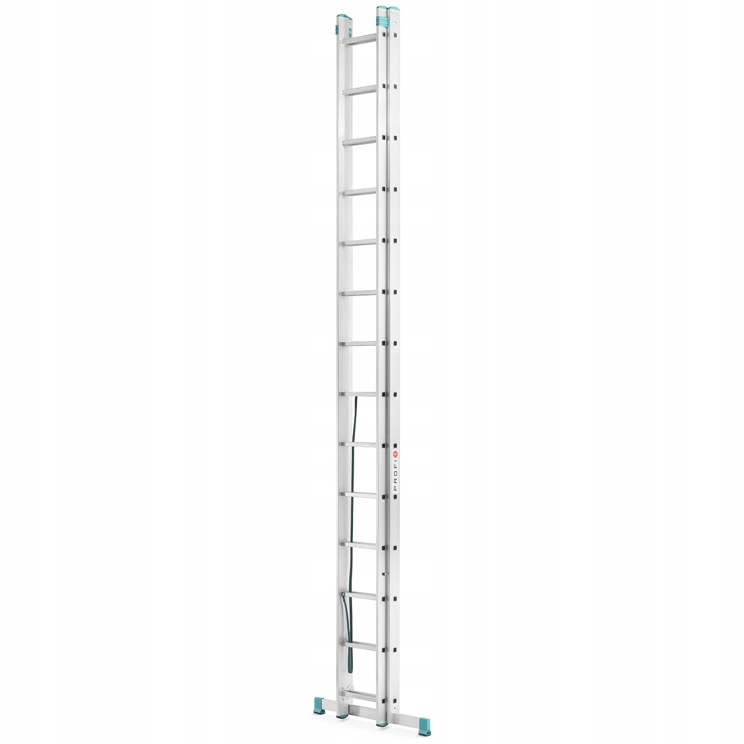 Drabina aluminiowa profesjonalna ALOSS rozsuwana 2x14 TUV 150kg — 3