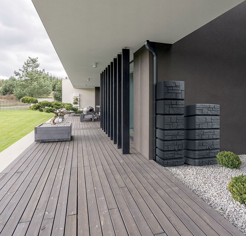 Zbiornik na deszczówkę TOWER STONE IDTST500 | Smooth gray — 4