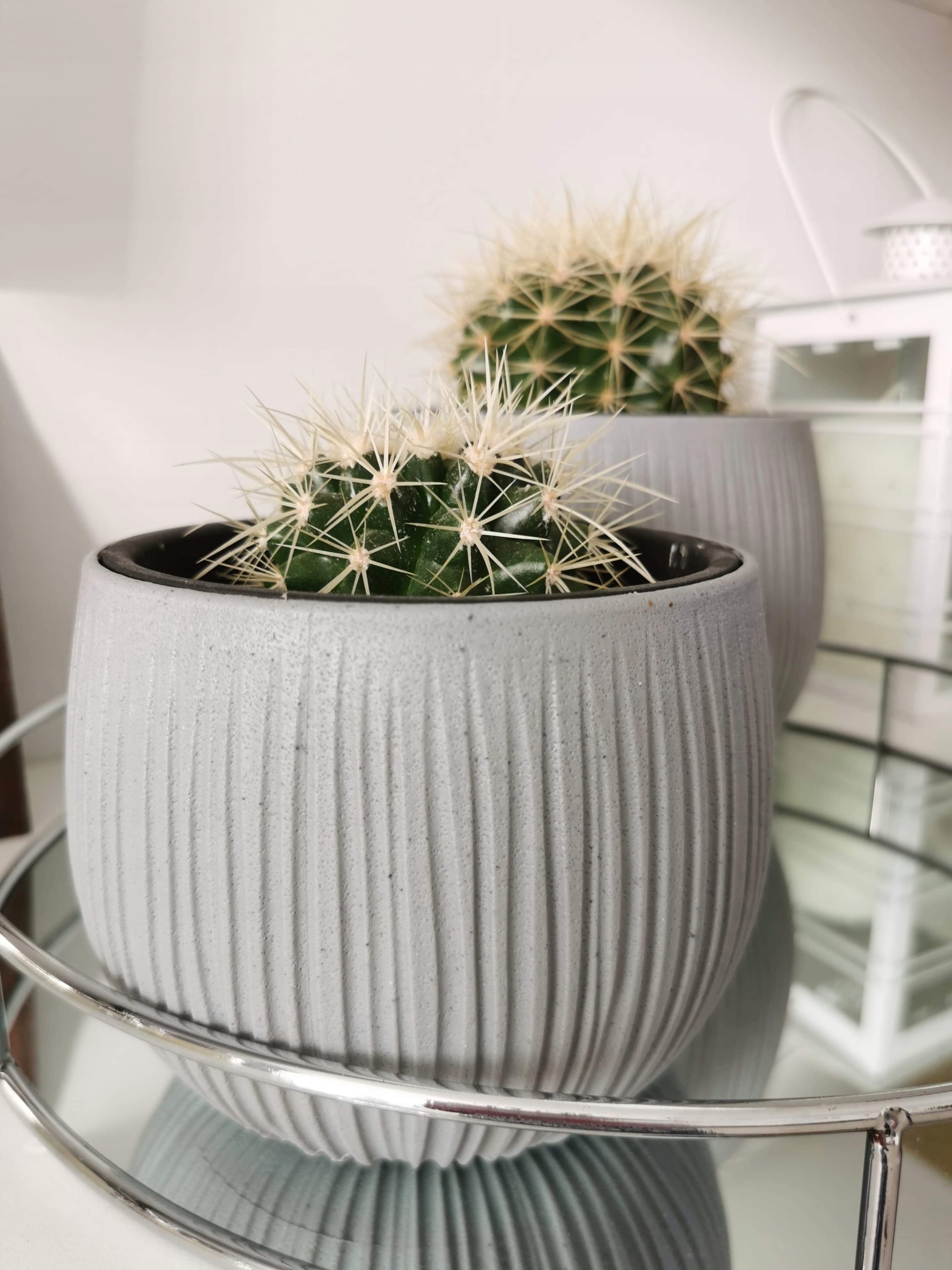 Doniczka kula Beton Bowl DKB240 z wkładem | Beton — 14