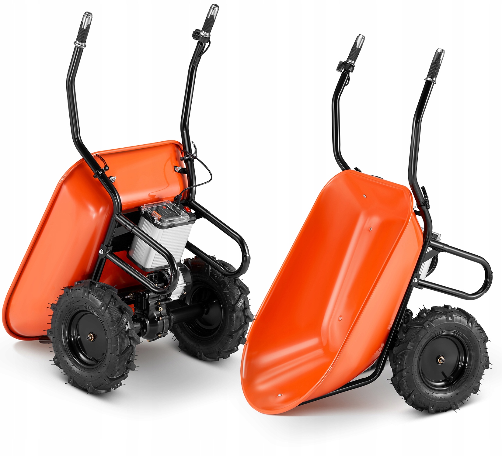 Taczka elektryczna budowlana koleba ogrodowa BAUMR-AG 3w1 120L 260kg 40V — 14