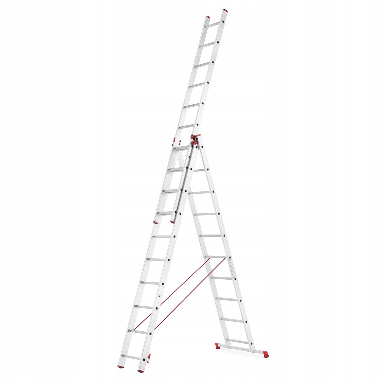 Drabina aluminiowa wielofunkcyjna 3x10 uniwersalna MOCNA PRO 150kg — 2