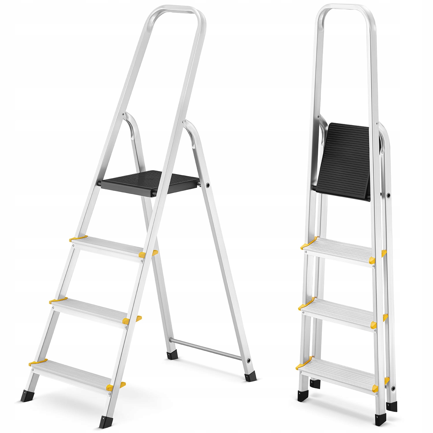 Drabina aluminiowa domowa jednostronna profesjonalna HIGHER 4 stopnie 150kg