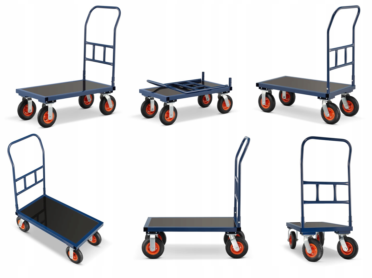 Wózek platformowy transportowy magazynowy Cargo Master 640 kg HIGHER — 14