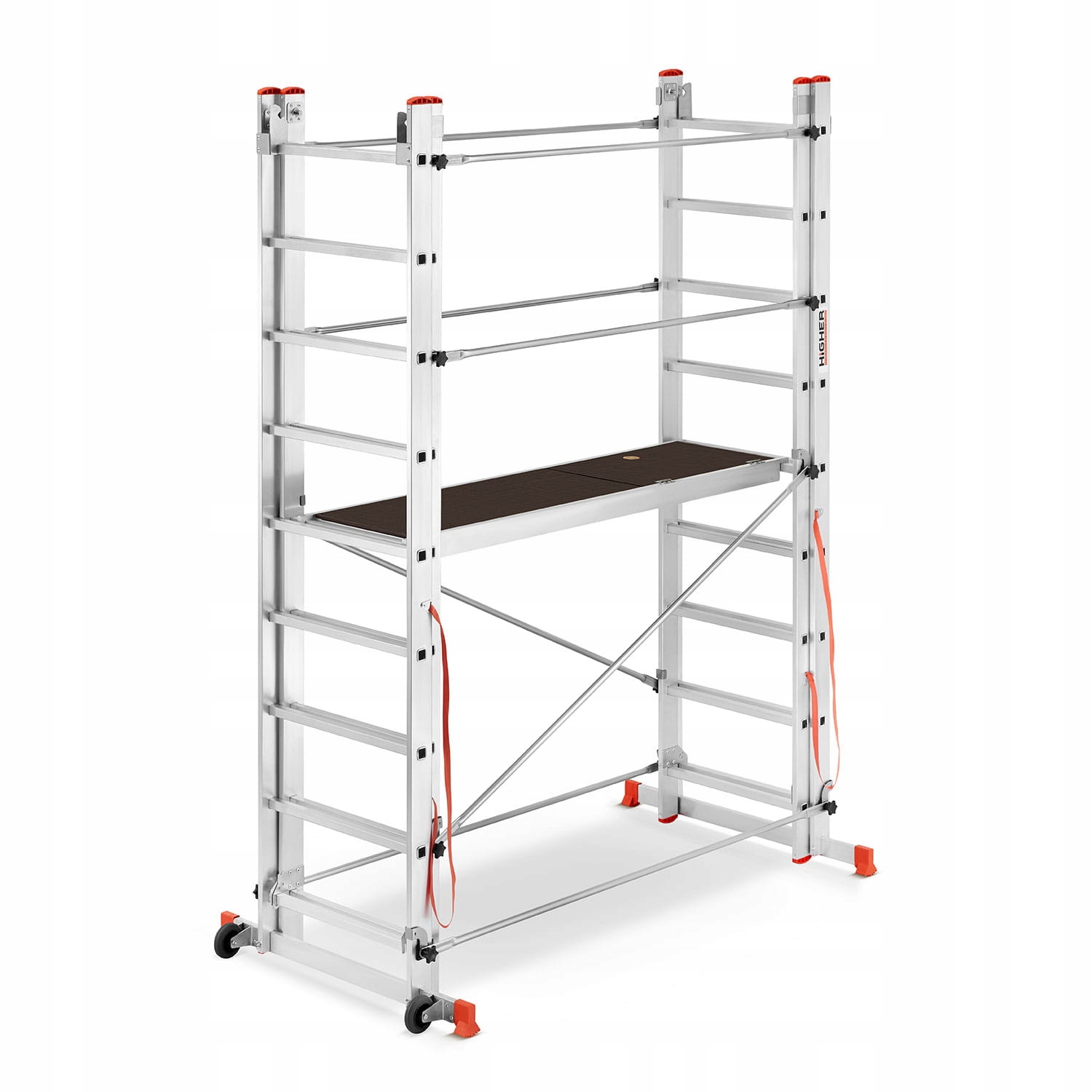 Rusztowanie aluminiowe wielofunkcyjne jezdne składane HIGHER Velly 2x9 — 9