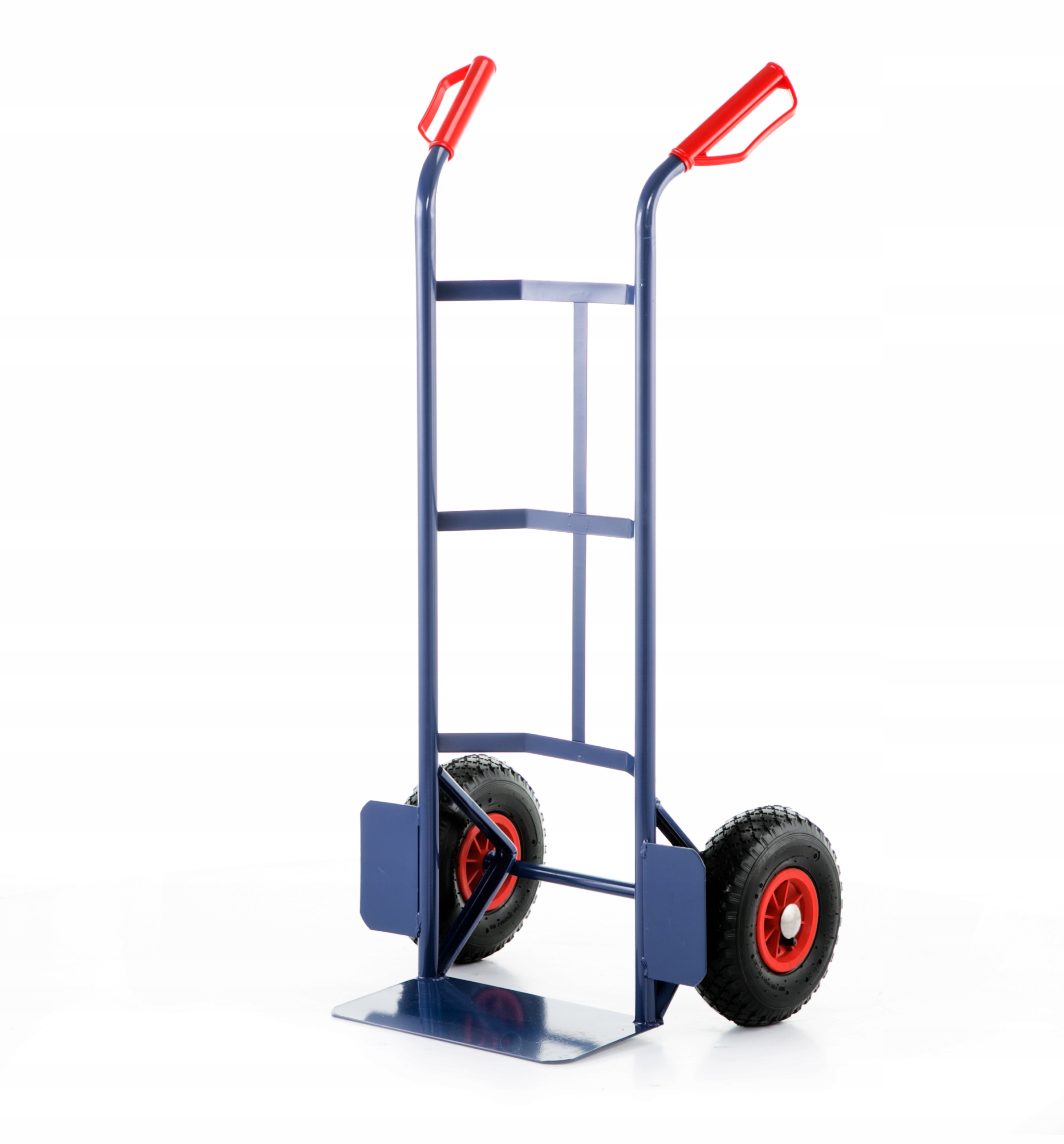 Wózek magazynowy MOCNY transportowy młynarka 200kg kurierski koła pompowane — 3