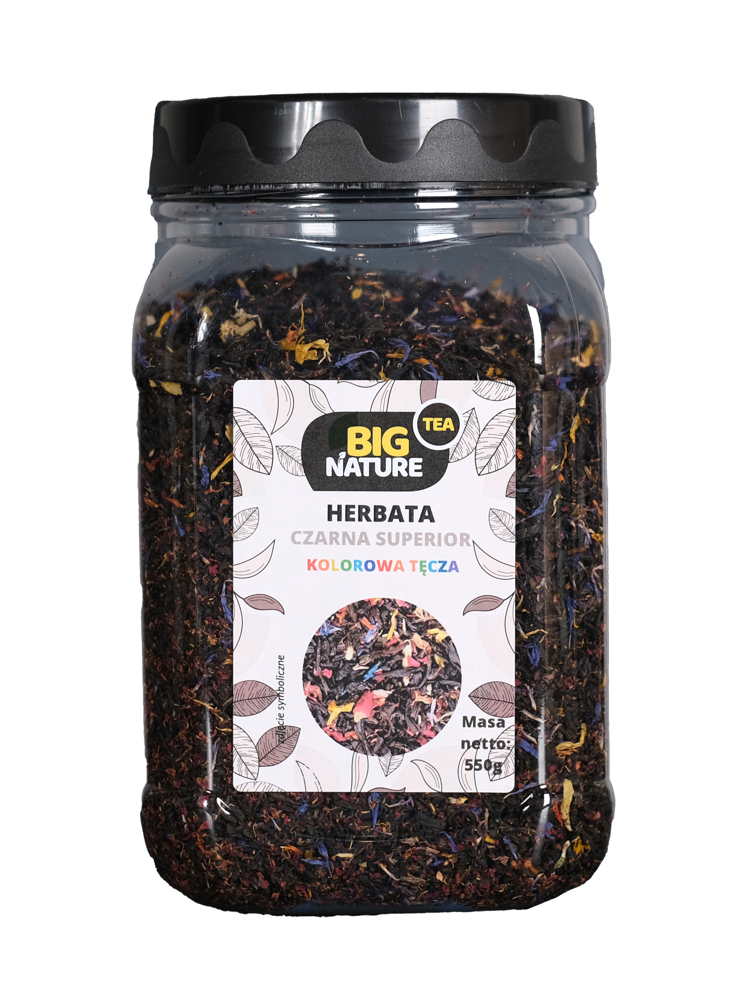 HERBATA CZARNA SUPERIOR KOLOROWA TĘCZA  550G