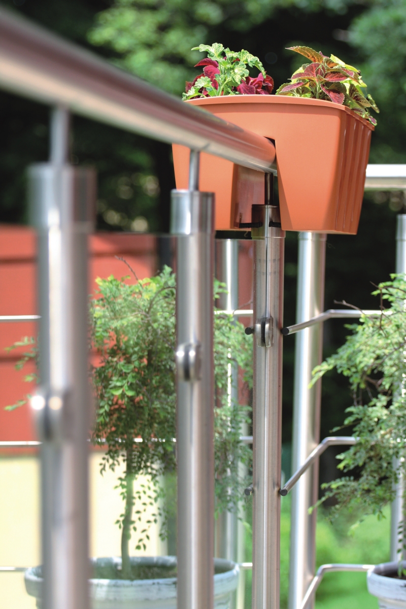 Doniczka na balustradę CROWN DCRO600 | Biały — 6