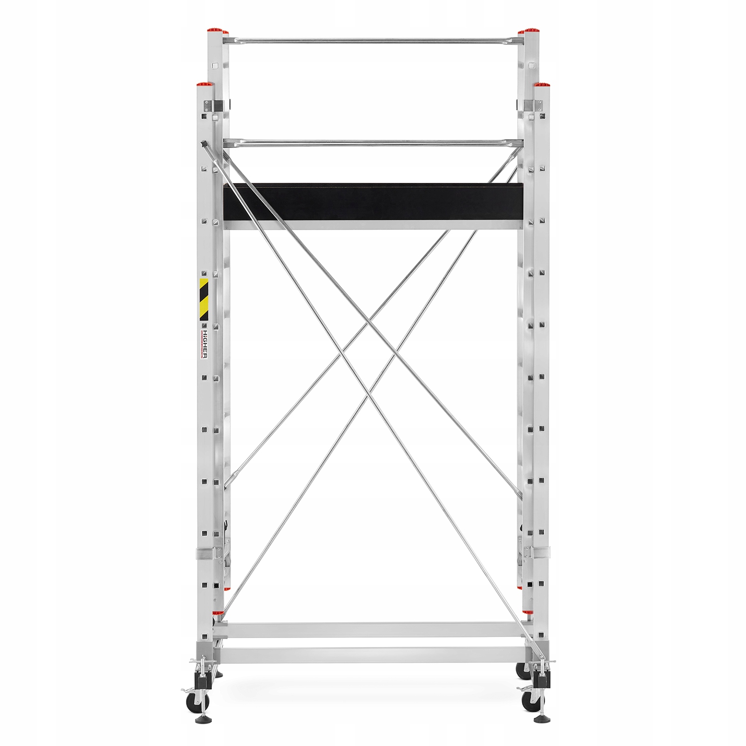 Rusztowanie aluminiowe jezdne wysuwane z linką składane HIGHER 2x15 7,82m — 3