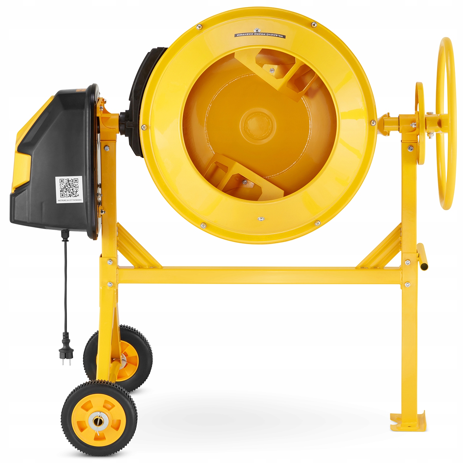 Betoniarka budowlana HIGHER mieszarka 120L 650W 230V żeliwny wieniec — 6
