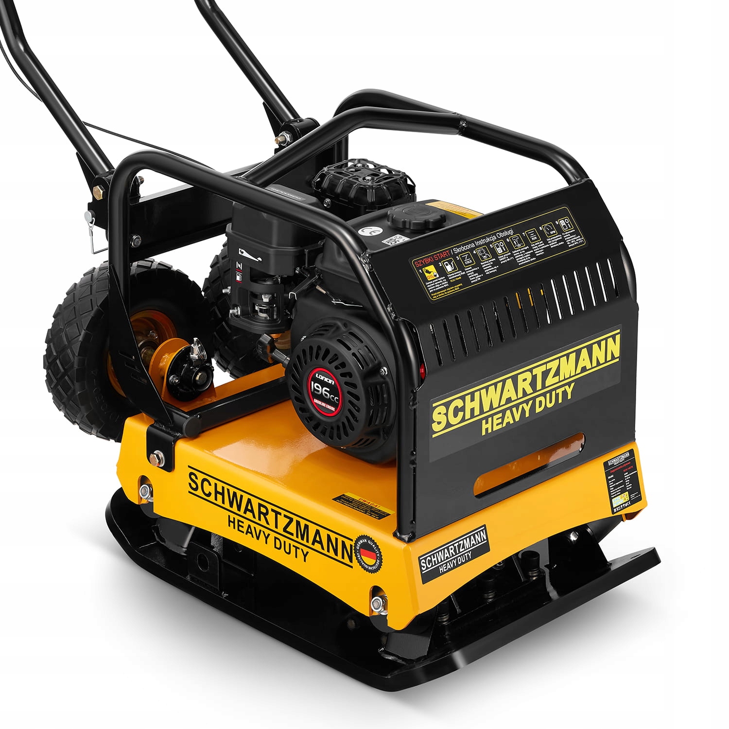 Zagęszczarka płytowa gruntu SCHWARTZMANN ubijak ZG140TK 120 kg 32 kN LONCIN — 6