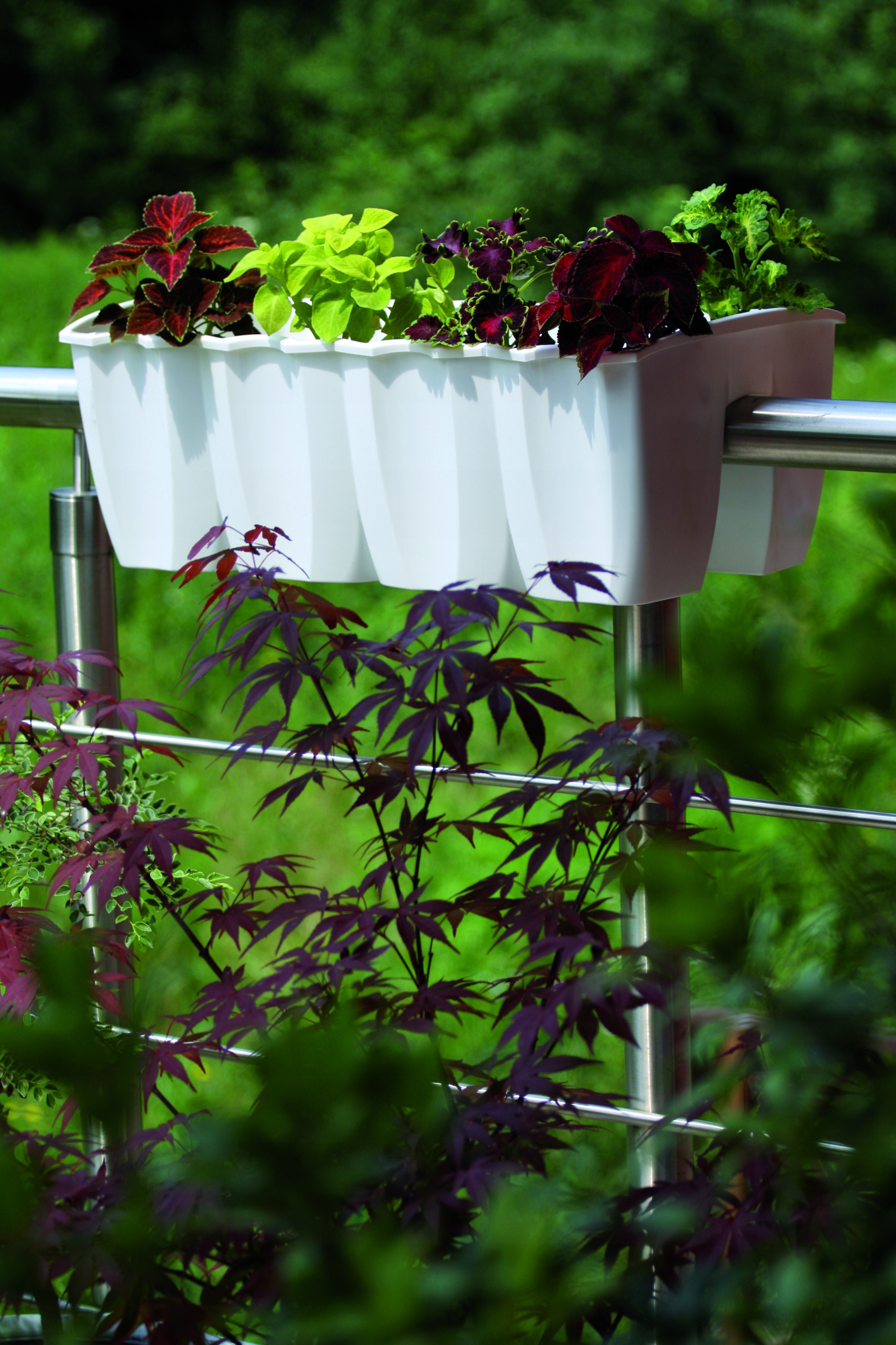 Doniczka na balustradę CROWN DCRO600 | Antracyt — 4