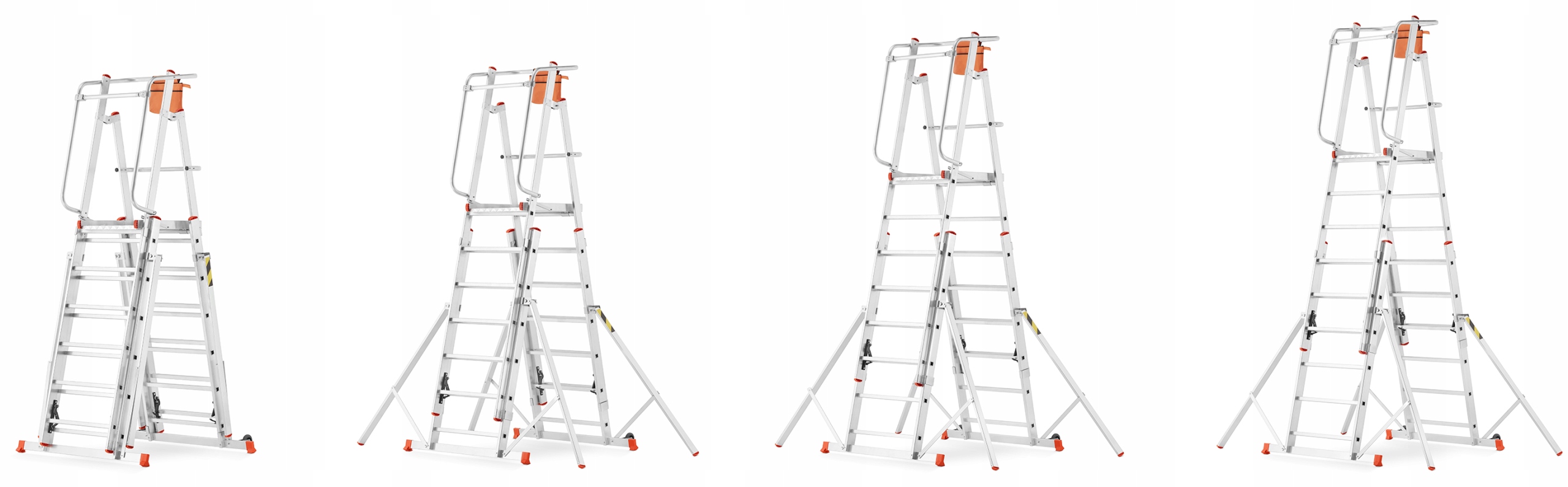 Drabina rusztowanie aluminiowe podnośnik HIGHER S-8105-C — 3