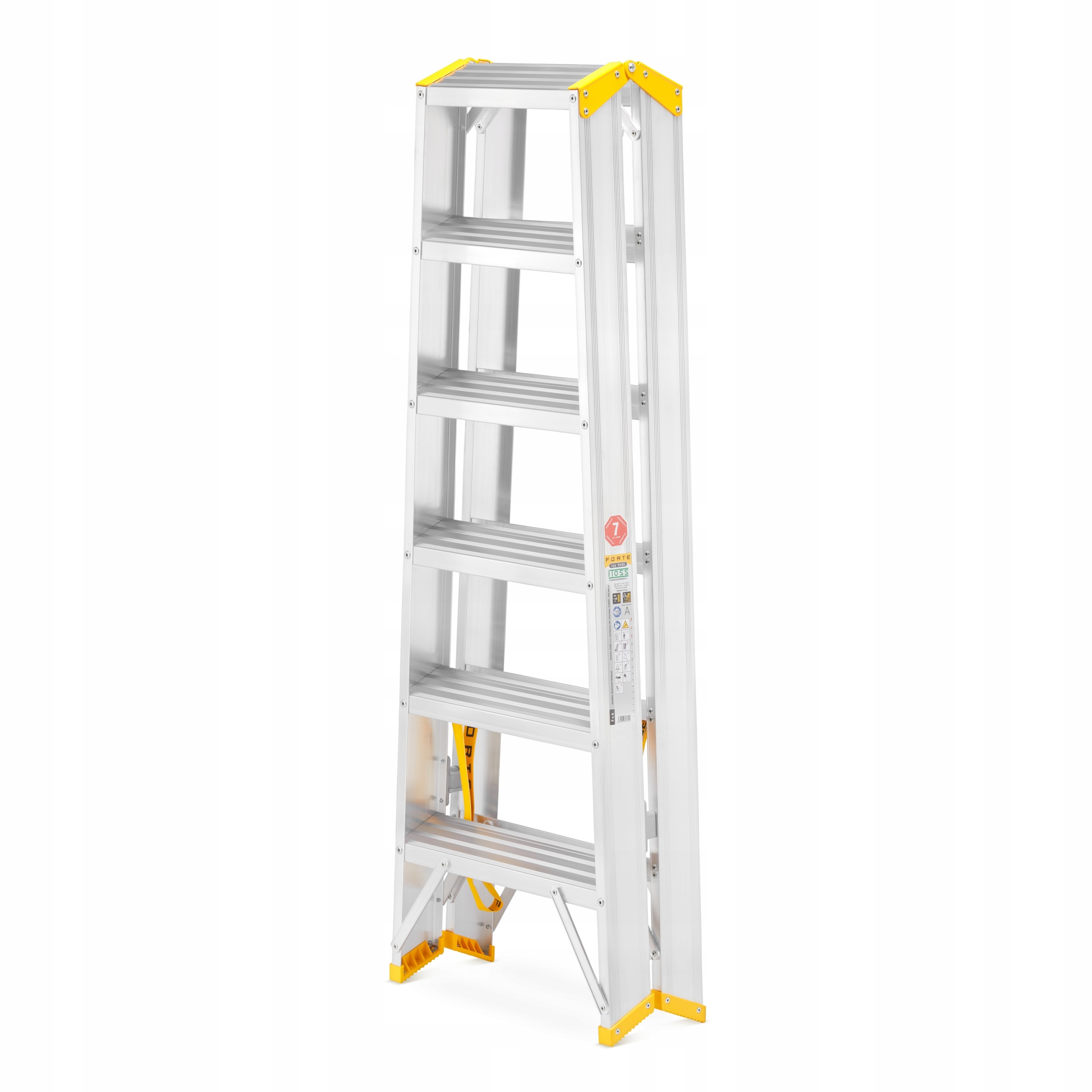 Drabina aluminiowa montażowa ALOSS 2x6 3,28m — 2