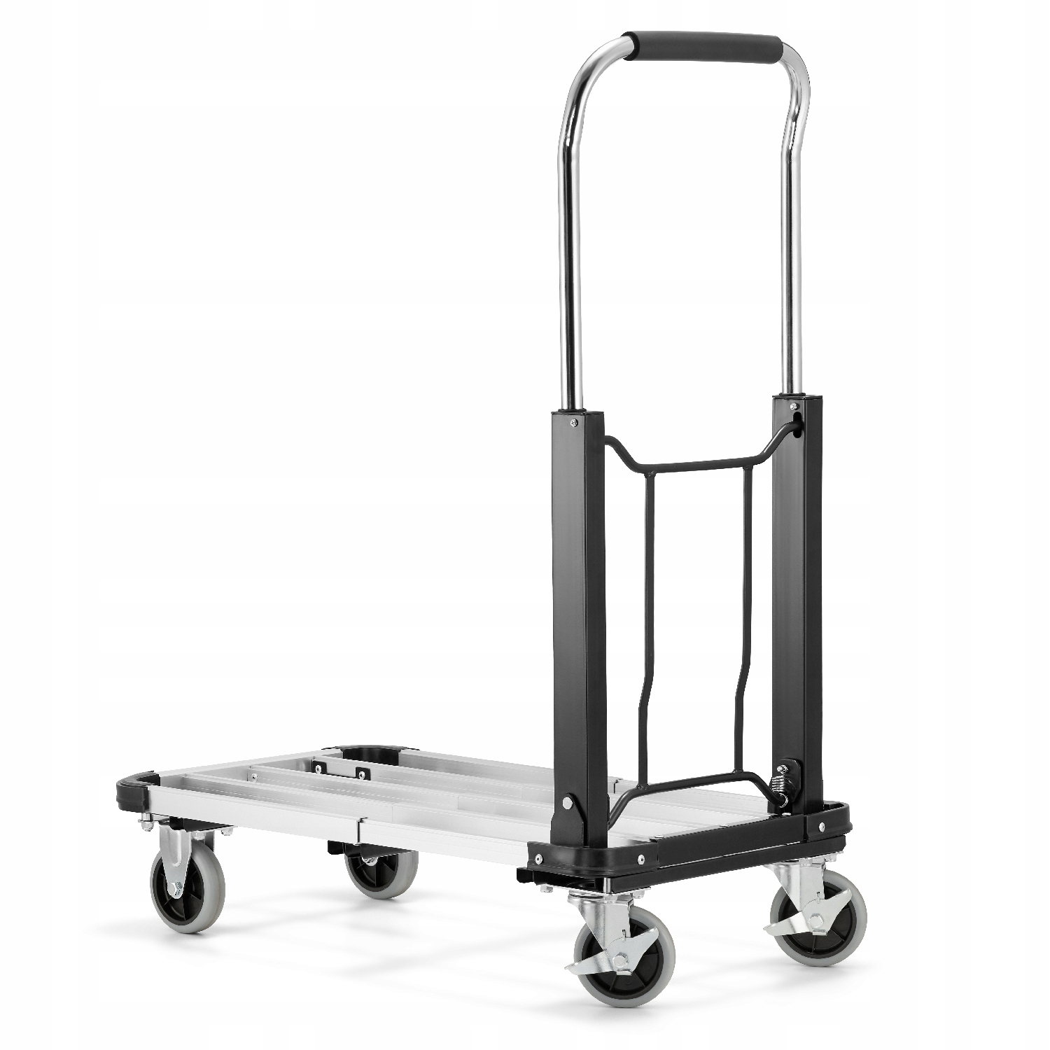 Wózek platformowy aluminiowy składany transportowy magazynowy HIGHER 150kg — 9