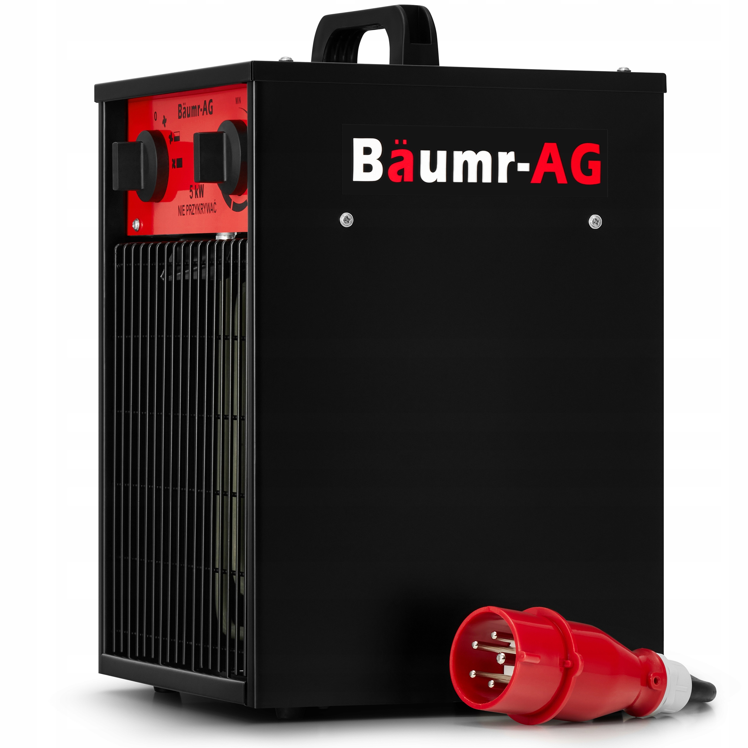 Nagrzewnica elektryczna BAUMR-AG 5kW 5000W dmuchawa farelka 400V siła — 9