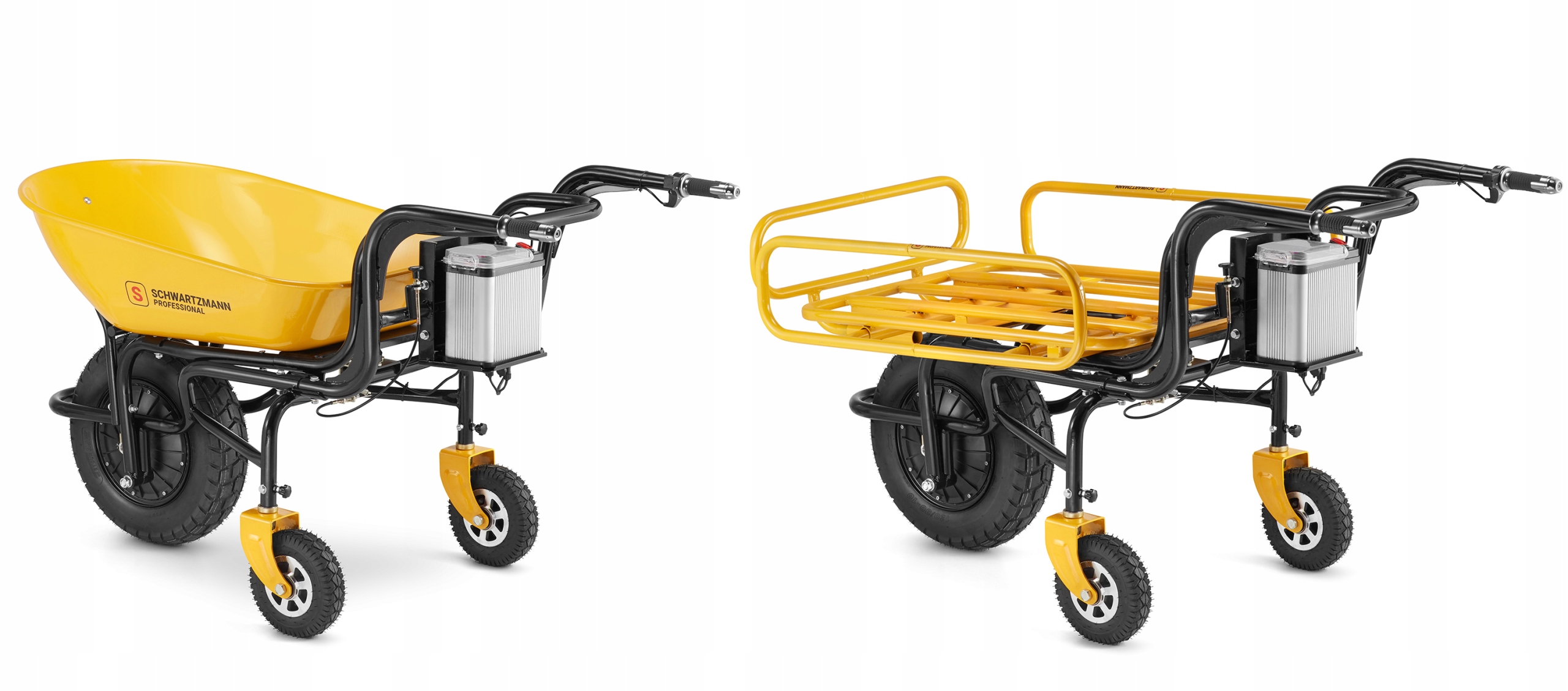 Taczka elektryczna na akumulator z napędem wozidło elektryczne 350W 150kg — 5