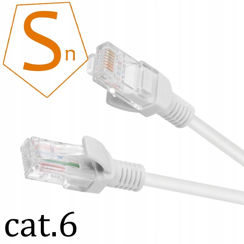KABEL SIECIOWY LAN ETHERNET RJ45 UTP CAT6 0,25m HQ