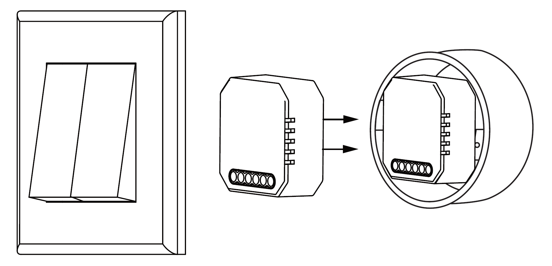 Relay module installation example