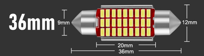 ŻARÓWKA RURKA LED 36MM C3W C5W 27SMD CANBUS MOCNA