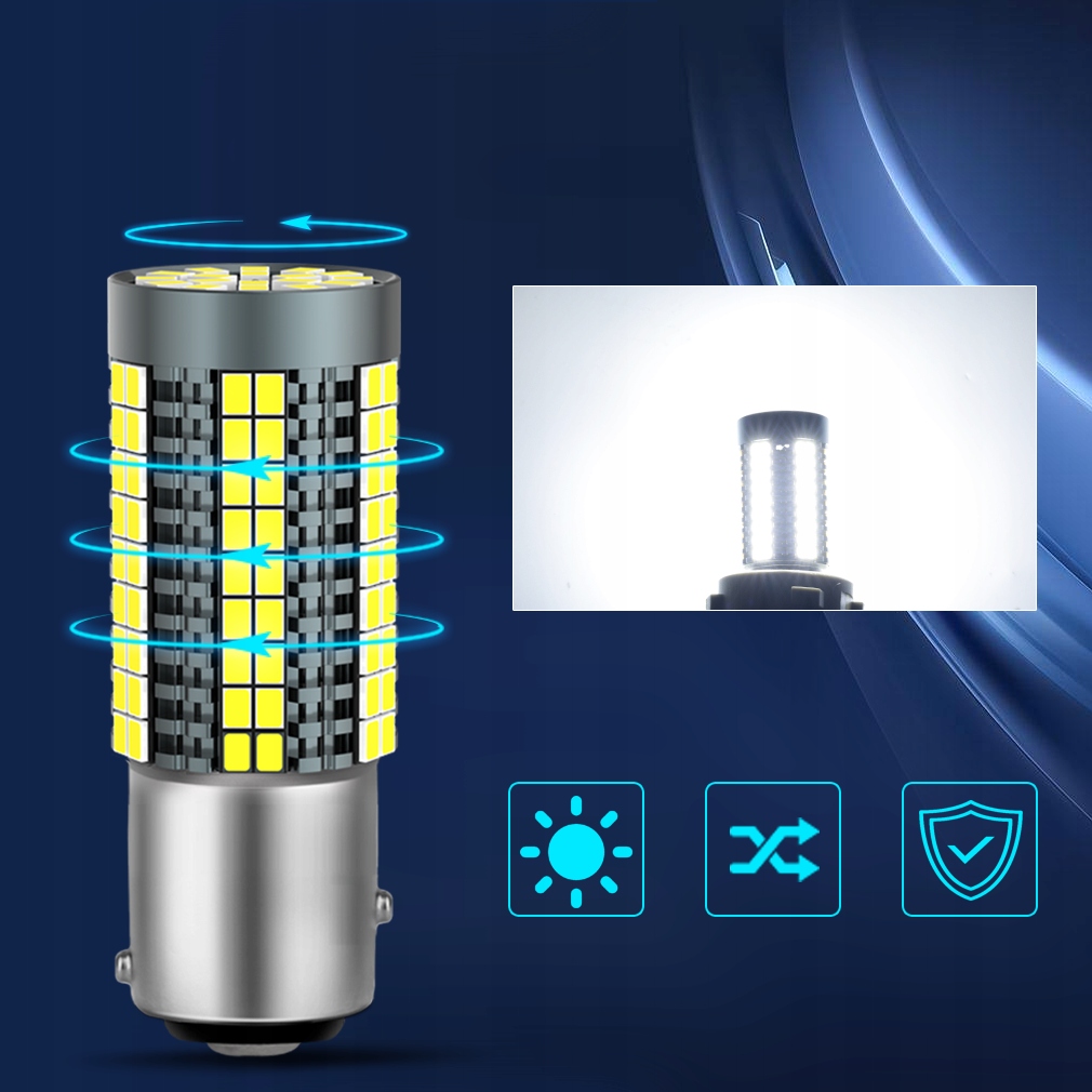 ŻARÓWKA P21/5W LED XSTORM DWUWŁÓKNOWA BAY15D CAN