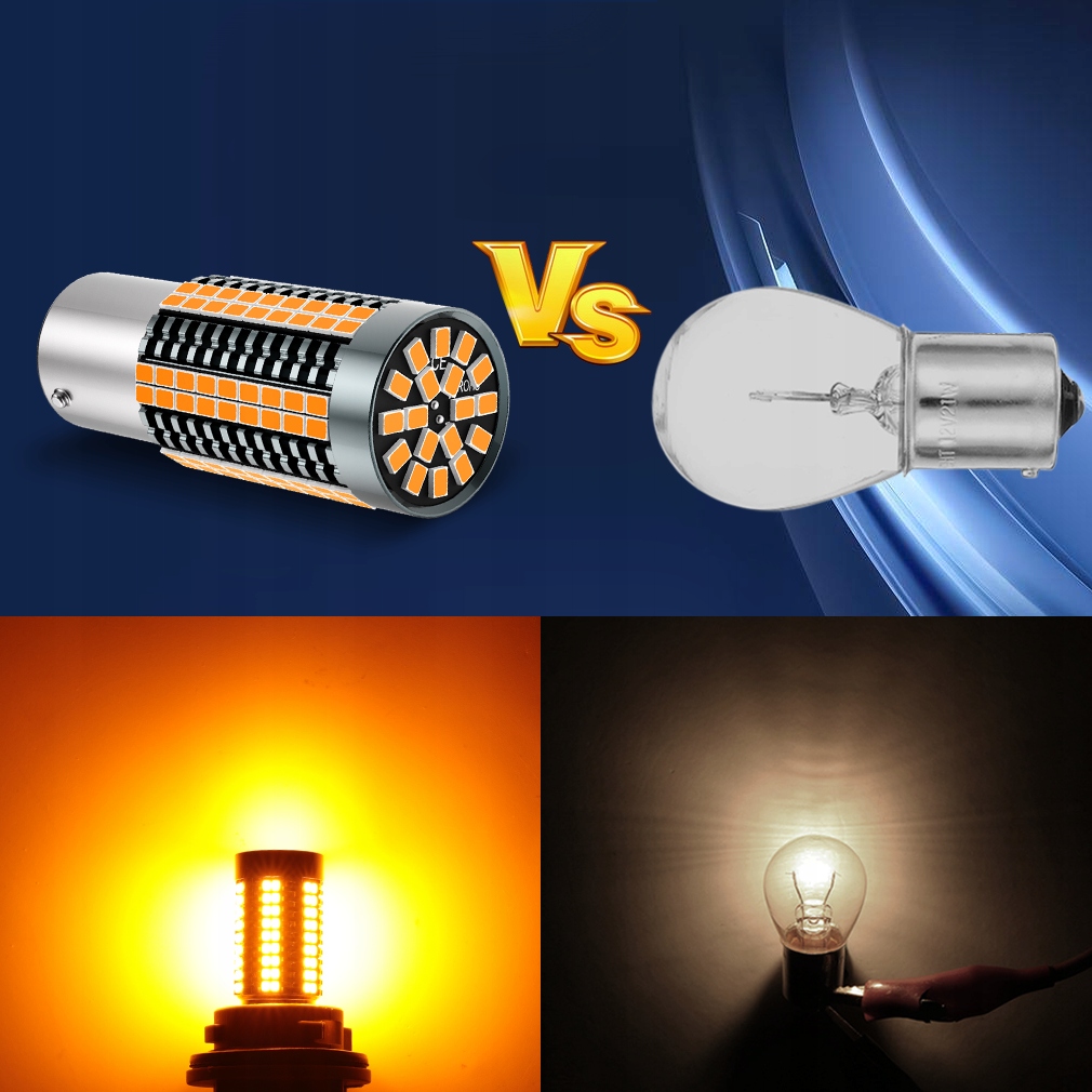 ŻARÓWKA PY21W LED XSTORM POMARAŃCZOWA KIERUNEK CAN
