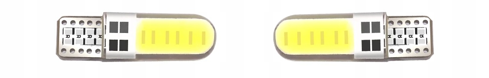 ŻARÓWKA LED W5W T10 POSTOJÓWKA 2 LED COB SILICON