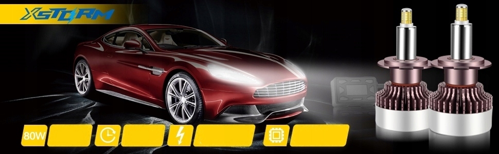 ŻARÓWKI XSTORM LED D1S D2S D3S D4S 160W 360° MOCNE