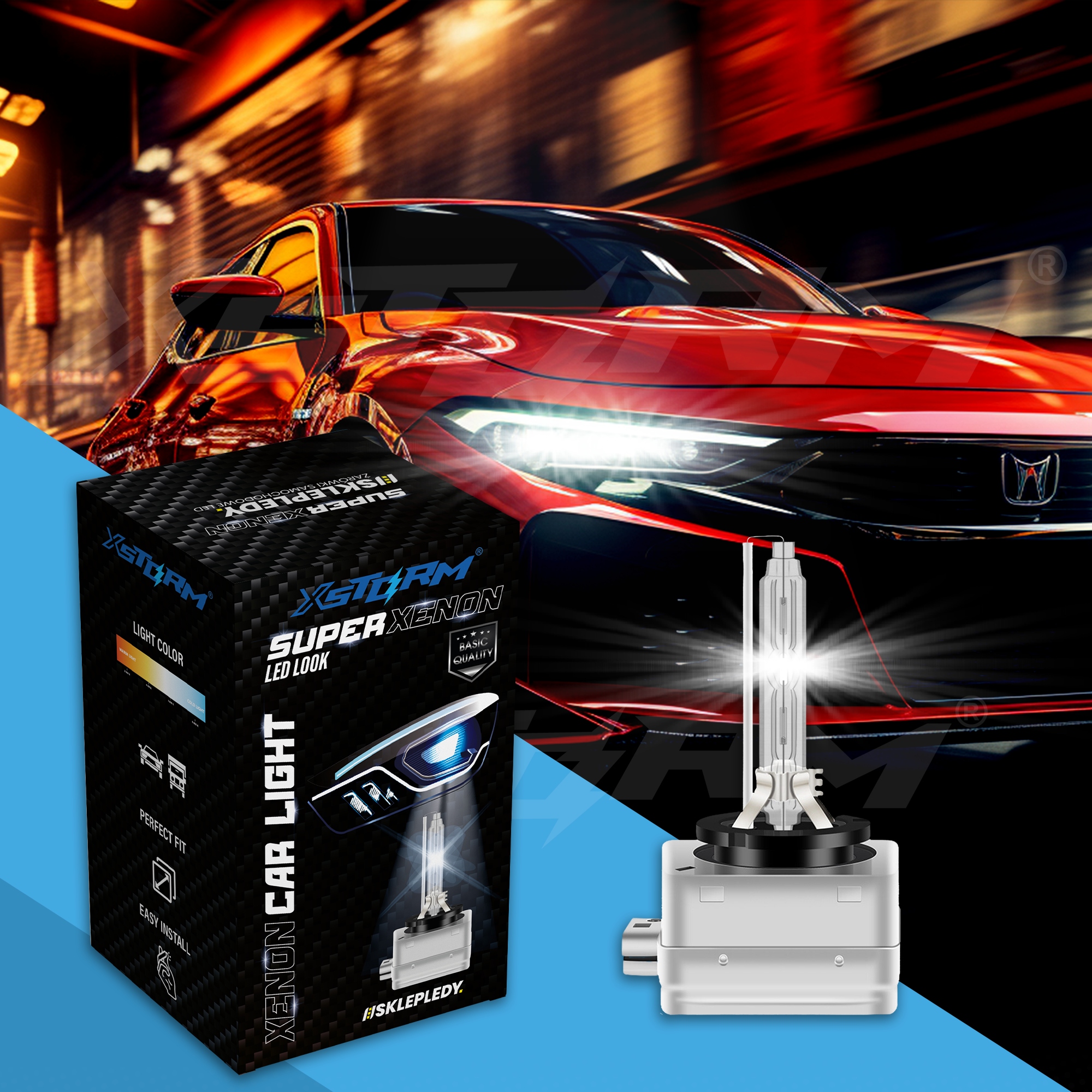 ŻARNIK XENON D1S PALNIK HID XSTORM 6000K WHITE