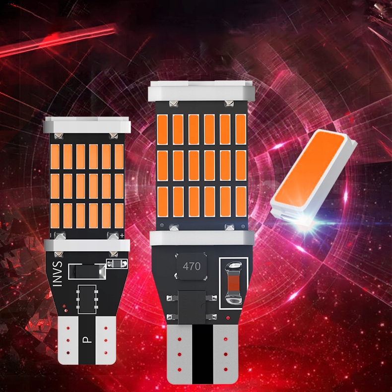 ŻARÓWKA LED W16W T15 POMARAŃCZOWA KIERUNKOWSKAZ