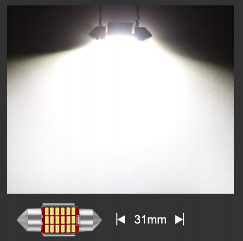 ŻARÓWKA RURKA LED 31MM C3W C5W 18SMD CANBUS MOCNA