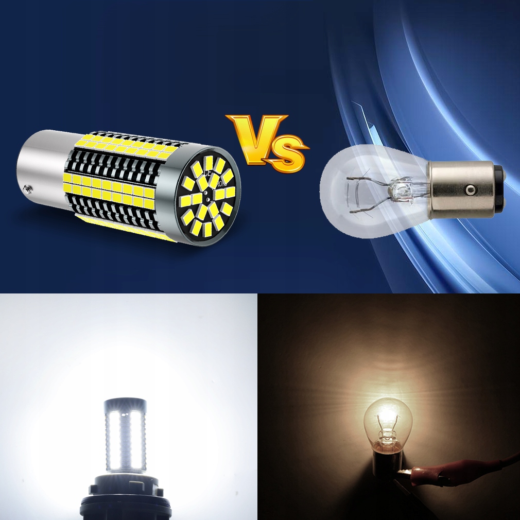 ŻARÓWKA P21/5W LED XSTORM DWUWŁÓKNOWA BAY15D CAN