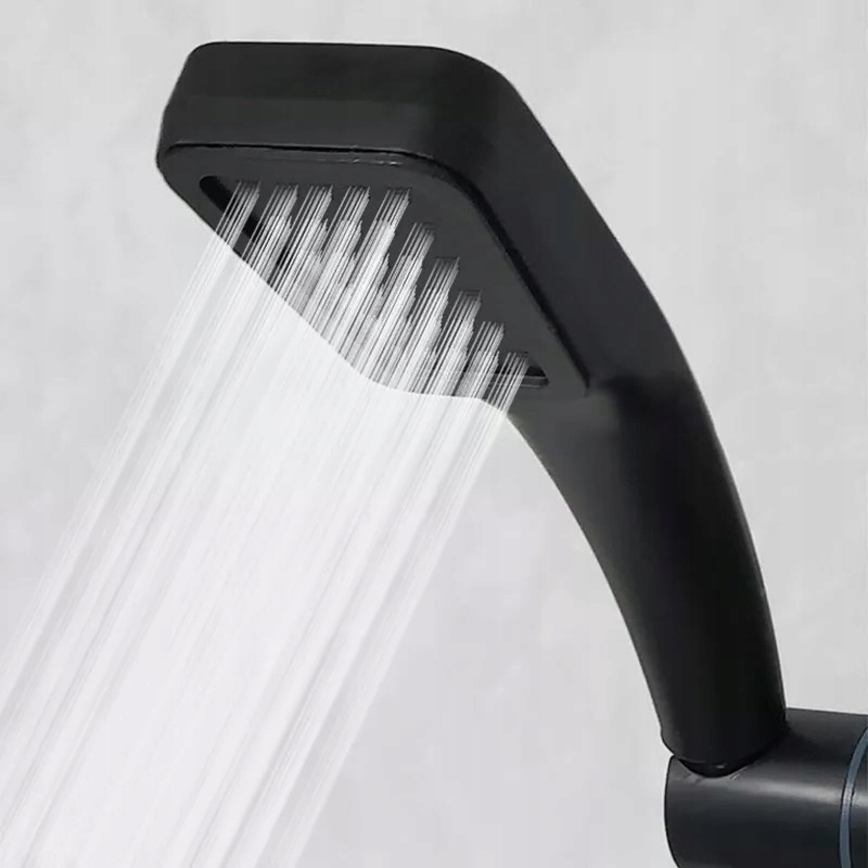 SŁUCHAWKA PRYSZNICOWA EKO Z KRYZĄ CZARNA