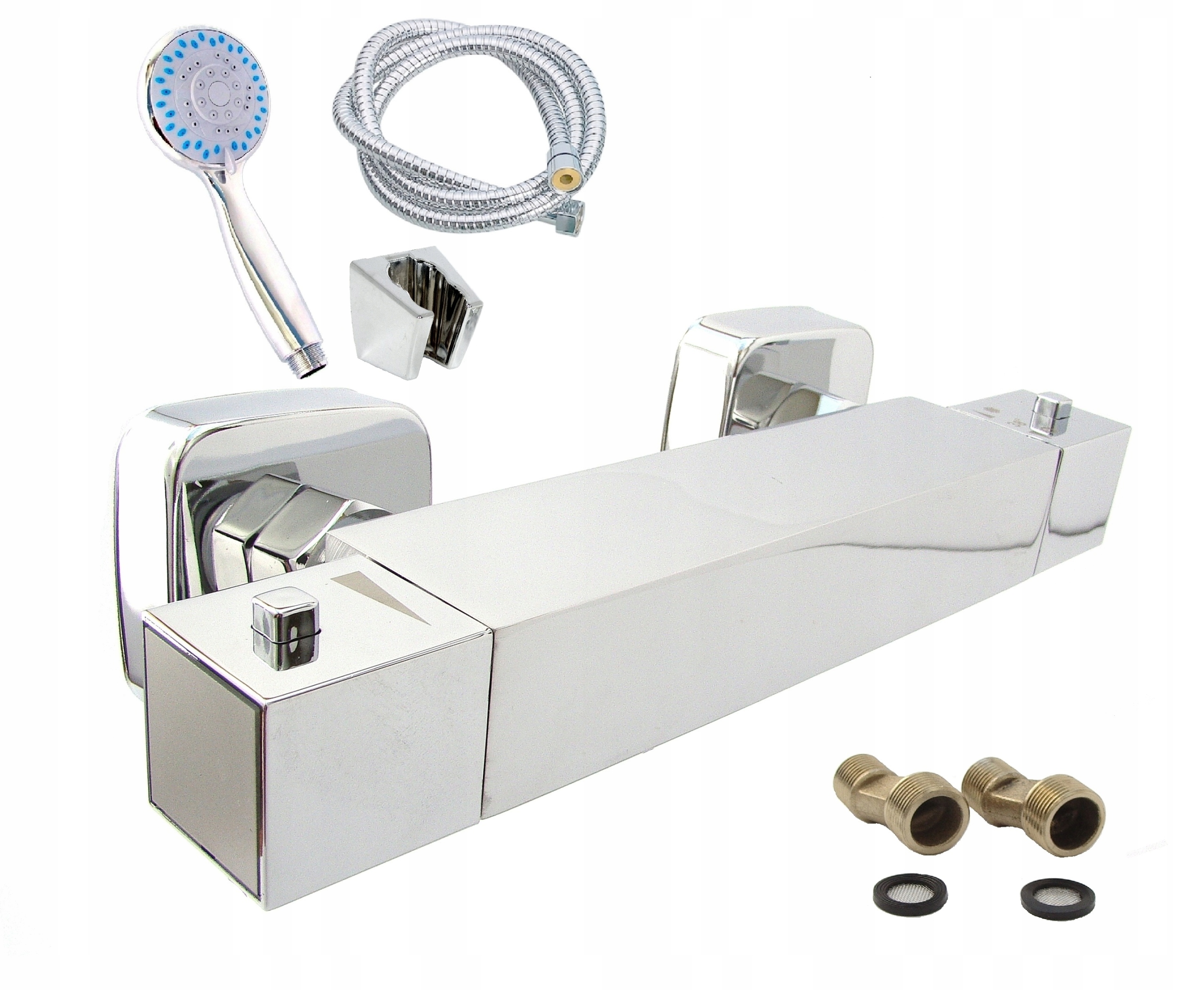 CUBE BATERIA TERMOSTATYCZNA PRYSZNICOWA MOSIĄDZ