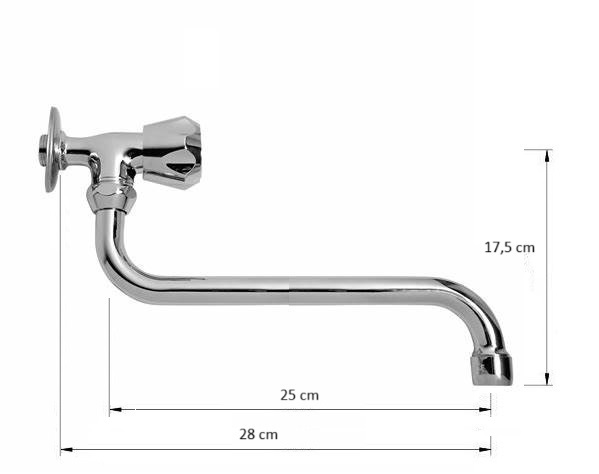 CLASSIC BATERIA KUCHENNA POJEDYNCZA ŚCIENNA S 28cm