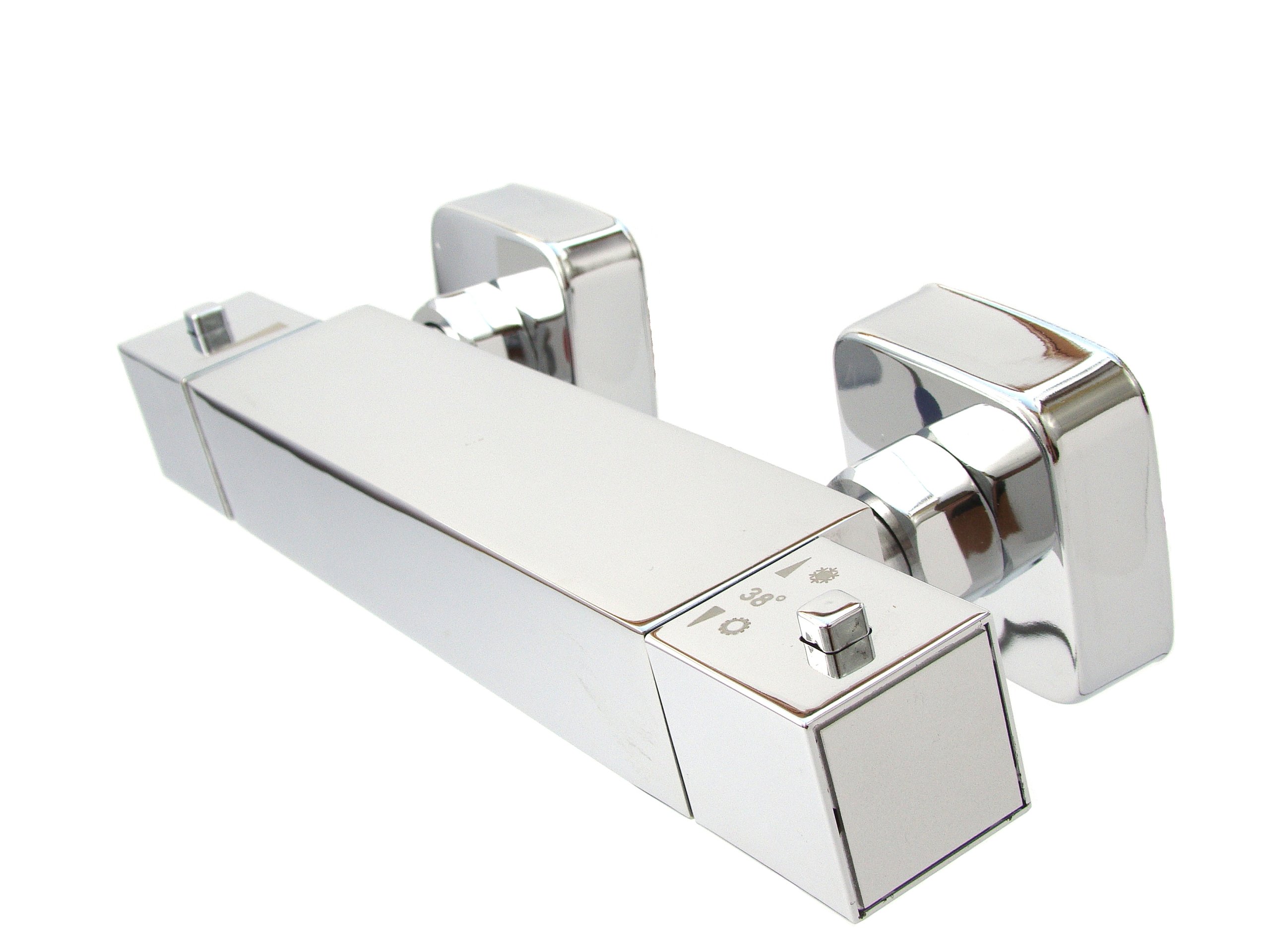 CUBE BATERIA TERMOSTATYCZNA PRYSZNICOWA MOSIĄDZ