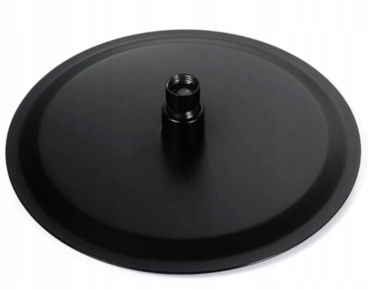 DESZCZOWNICA METALOWA OKRĄGŁA SLIM 25 CM CZARNA