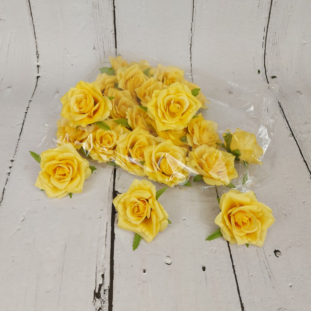 Róża wyrobowa scarlet żółta 24 szt