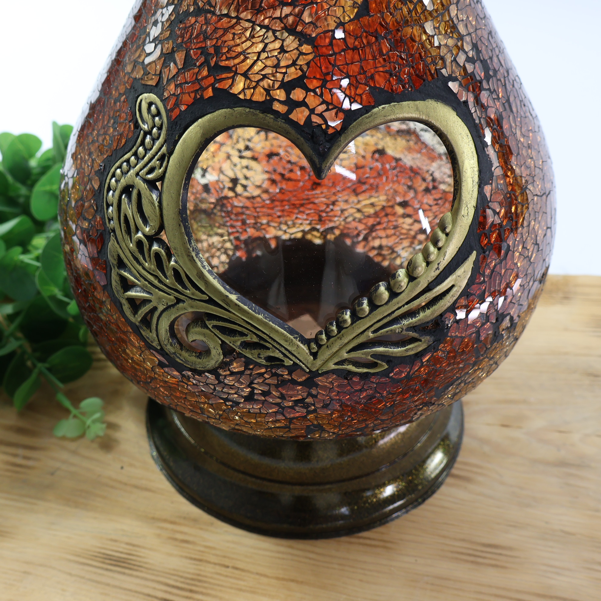 Znicz witraż karafa brązowa