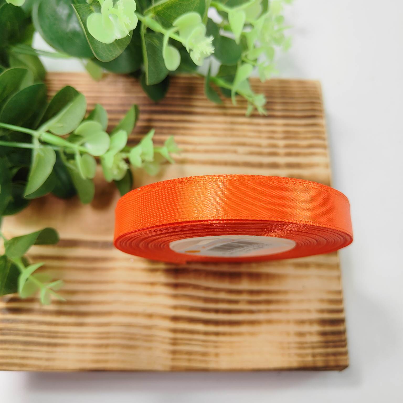 Wstążka satynowa 1,2cmX35y dark orange