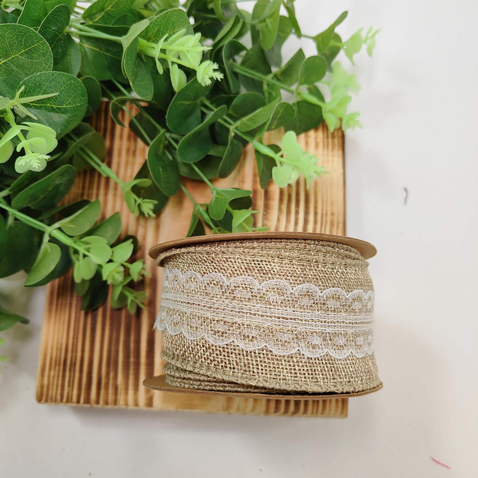 Wstążka juta koronka 5cmX7y