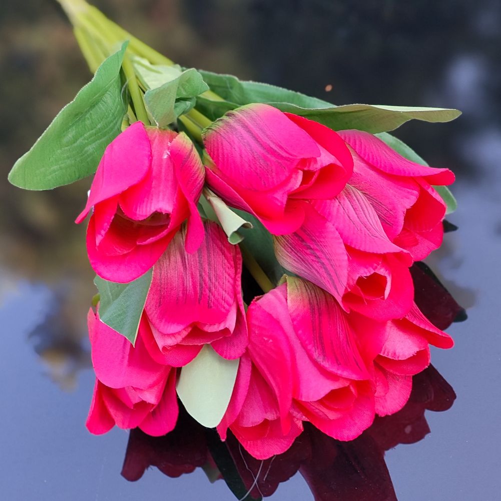 Bukiet tulipan x9 malinowy