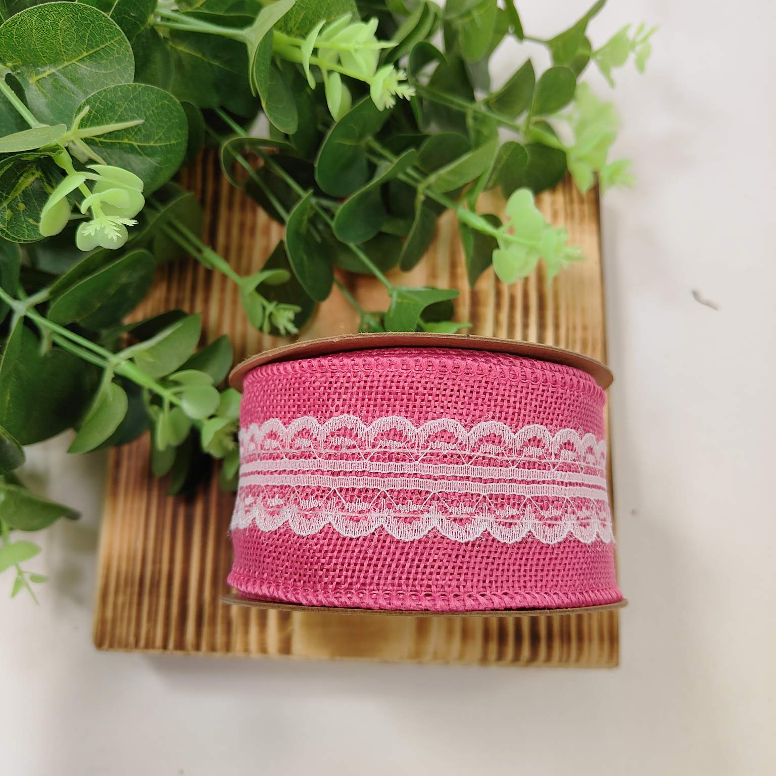 Wstążka juta koronka 5cmX7y